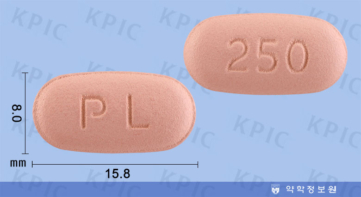 레보사신정 250mg